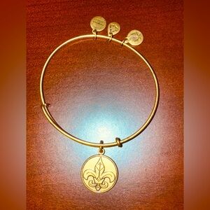 Alex and Ani + Energy Fleur De Lis Charm Bracelet